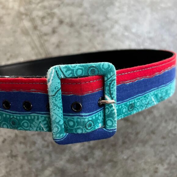 Vintage ASTOR Germany Women\'s Red and Blue Belt main image 8